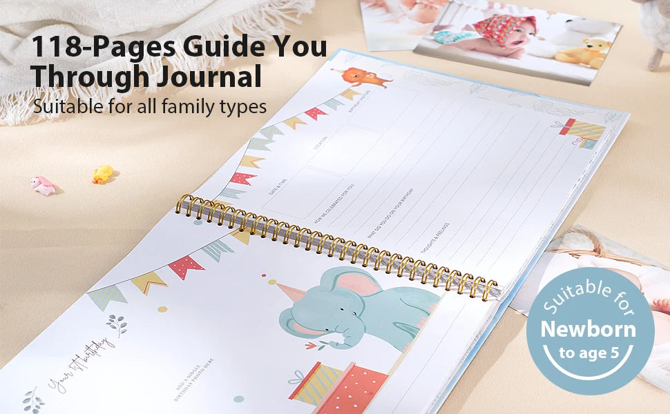 Personalized Baby Memory Book | Cherish Your Newborn's Journey