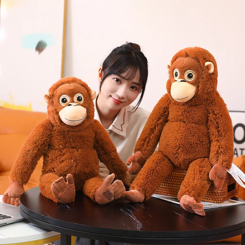 65cm Cartoon Gorilla Plush Toy | Soft Monkey Stuffed Doll
