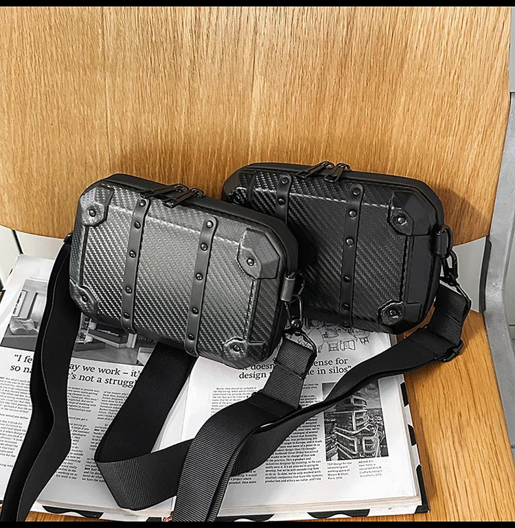 Luxury Mini Messenger Bag for Men | Stylish Pu Leather Crossbody