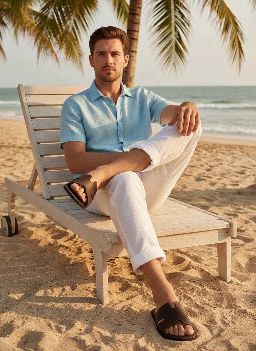 Men's Lightweight Casual Slip-On Sandals | Non-Slip Outdoor Comfort