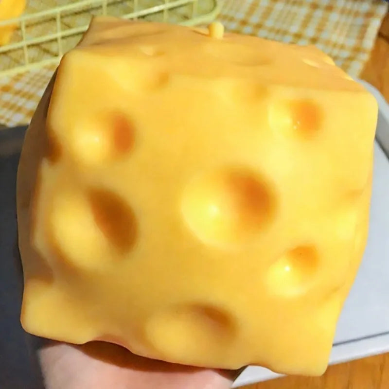 Extra Large Cheese Squeeze Toy | Stress Relief Fidget Ball