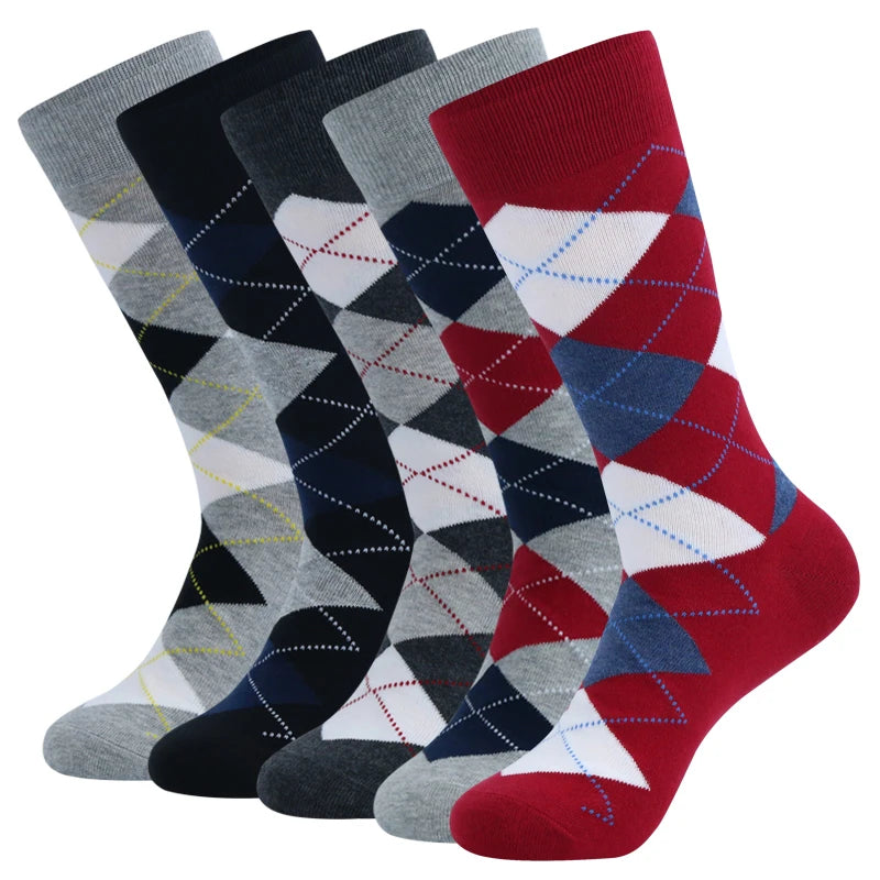 Men's Dress Socks | Breathable Cotton Crew Socks for All Occasions