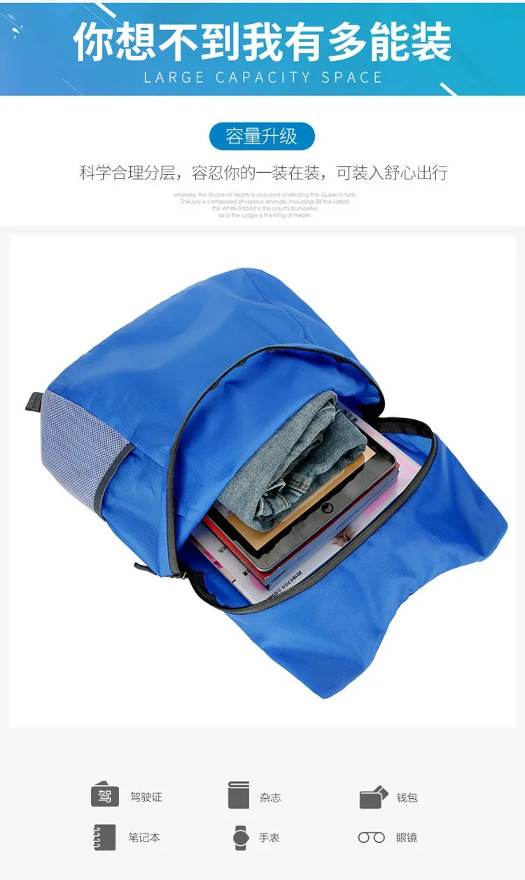 Lightweight Packable Backpack | Ultralight Travel Folding Bag