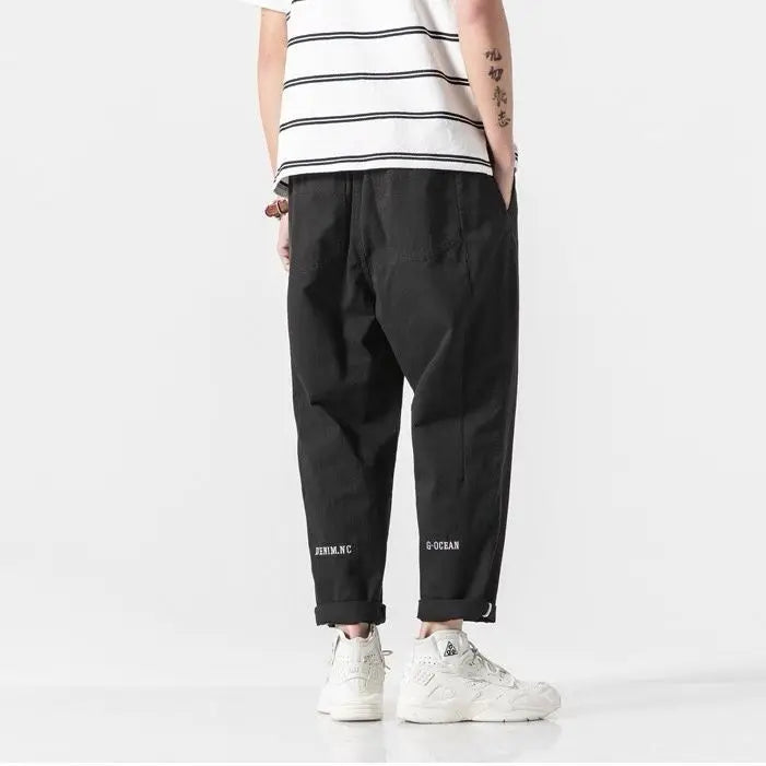 Men's Casual Summer Pants | Trendy Ankle-Length Cargo Trousers