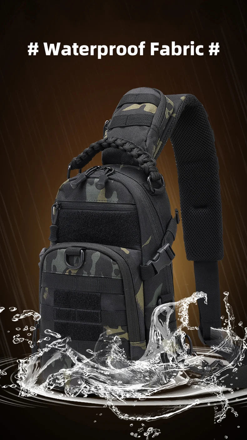 Tactical Men's Camping Chest Bag | Versatile Outdoors Sling Backpack