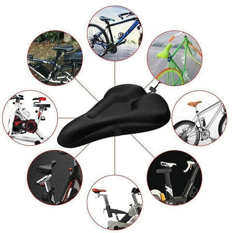 3D Soft Bike Seat Cover | Breathable Cushion for Comfort