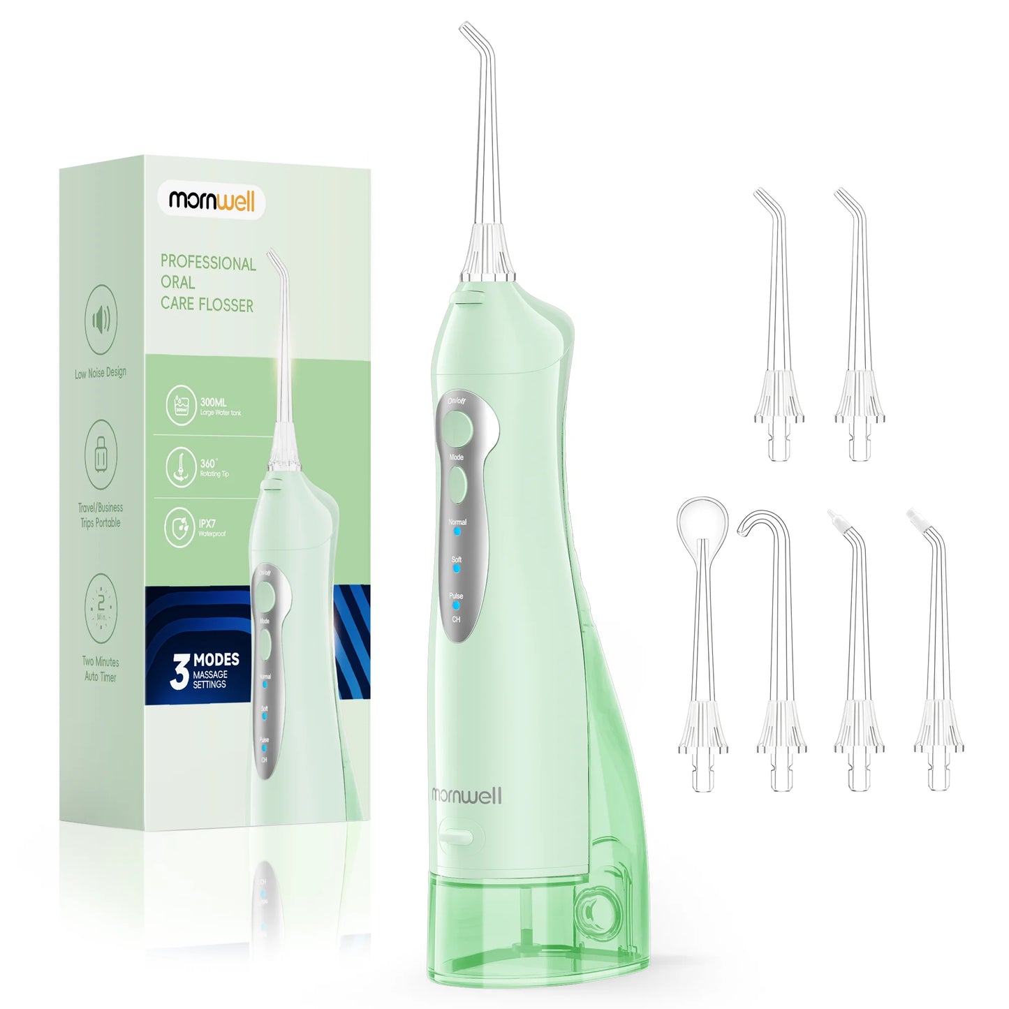 Irrigador dental inalámbrico portátil | Cuidado dental recargable por USB