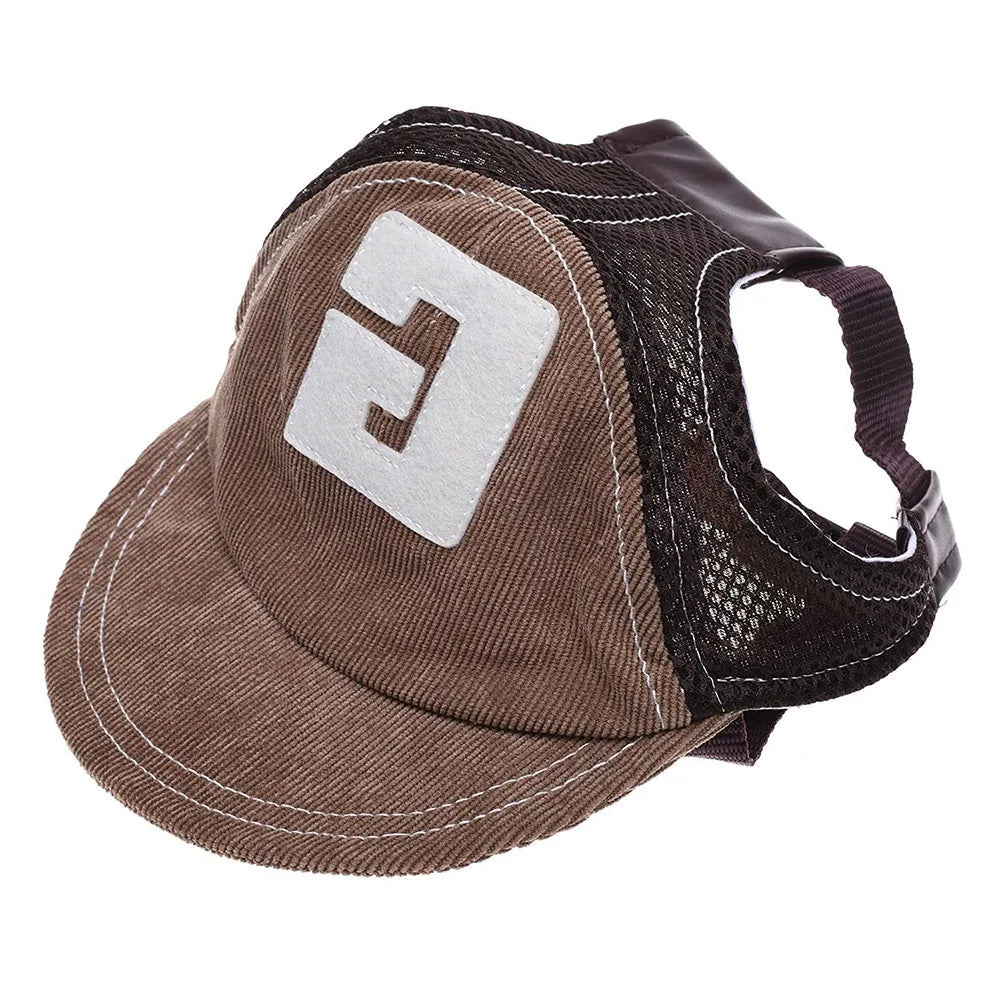 Dog Sunscreen Hat | Adjustable Baseball Cap for Outdoor Fun