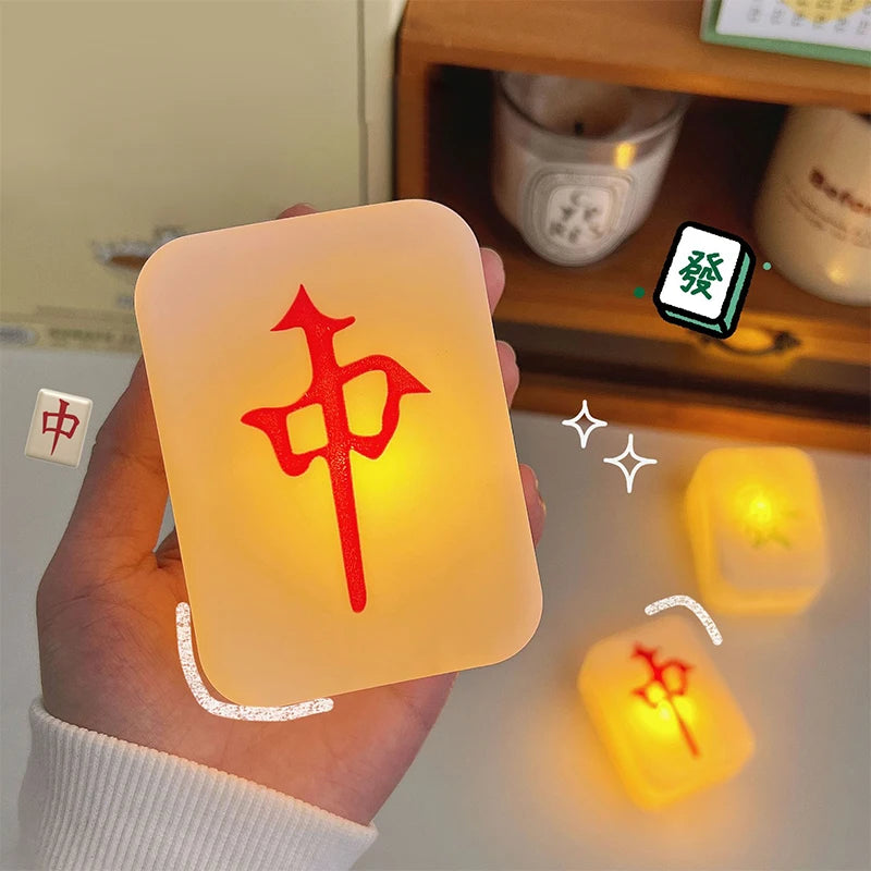 Luz nocturna de mahjong LED creativa | Luz suave de protección ocular