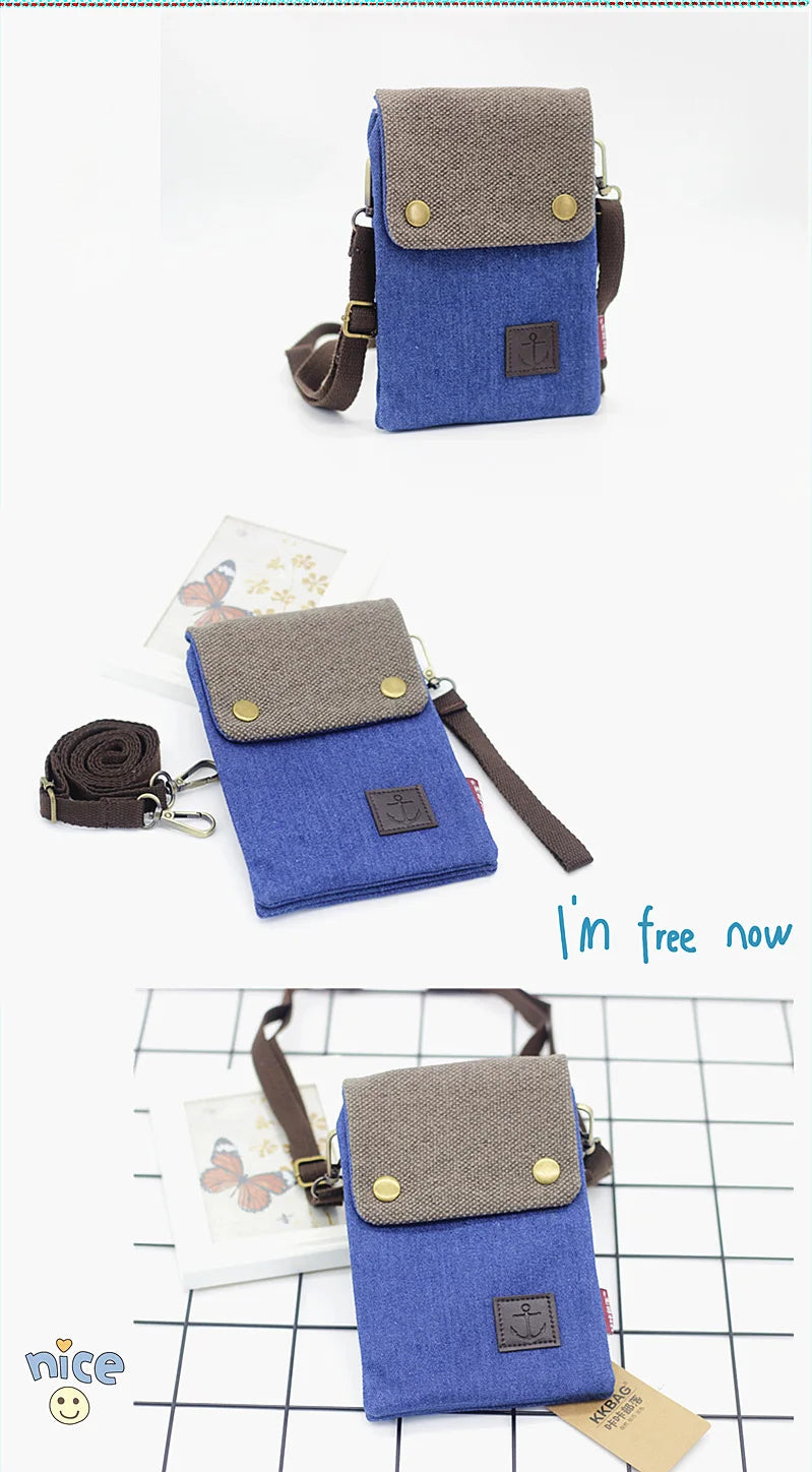 Stylish Denim Messenger Bag for Men and Women | Versatile Shoulder Clutch