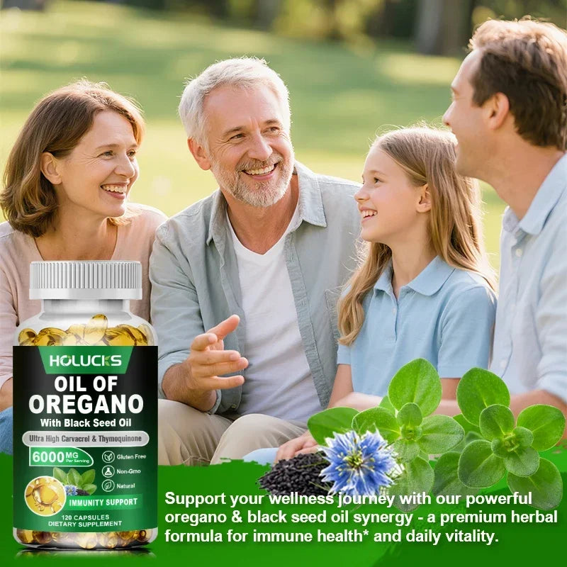Organic Oregano Oil Softgels | Digestive & Immune Support