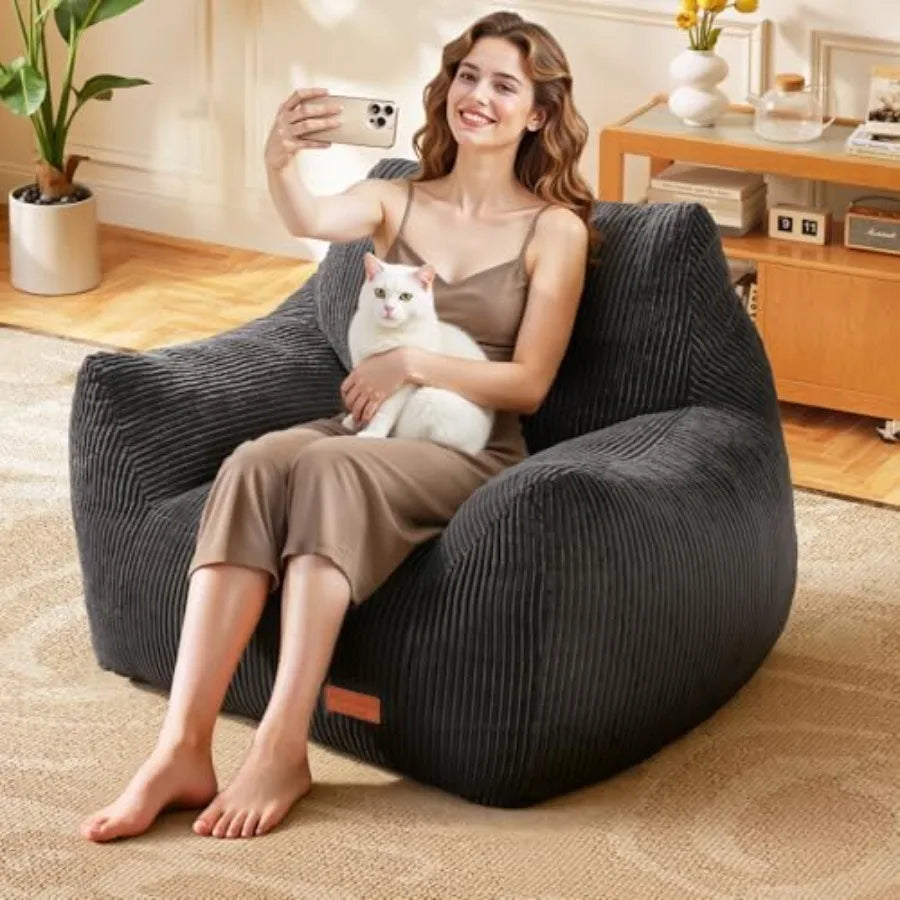 Big Bean Bag Chair for Adults | Ultra Soft Lounge Chair