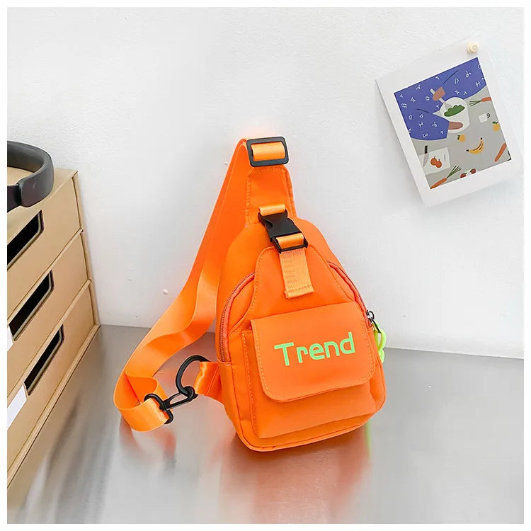 Cute Solid Color Children's Shoulder Bag | Stylish Kids Fanny Pack