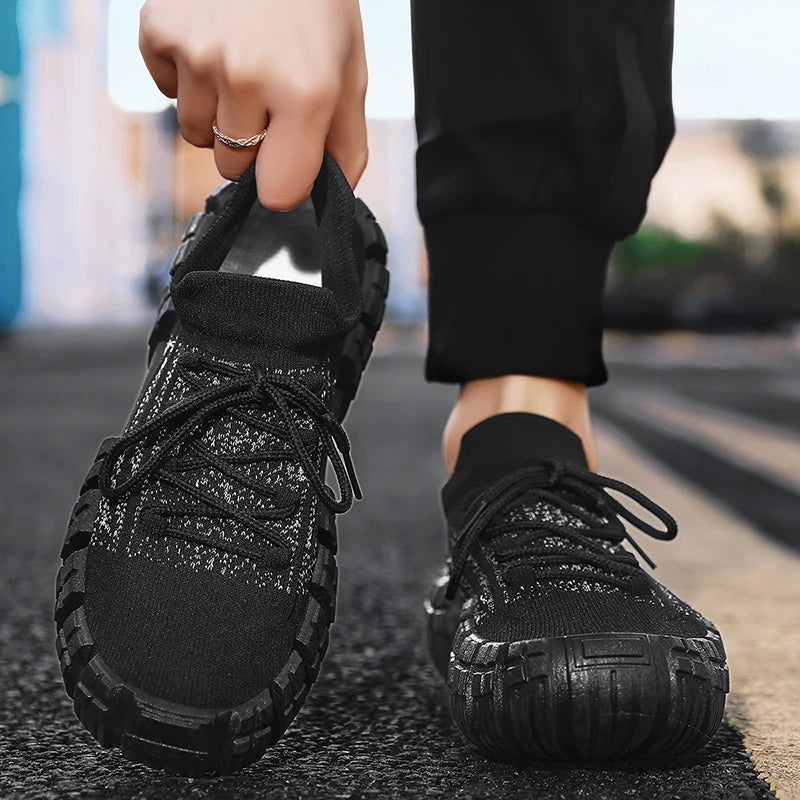 Men's Casual Breathable Mesh Shoes | Non-slip Thick Sole Comfort