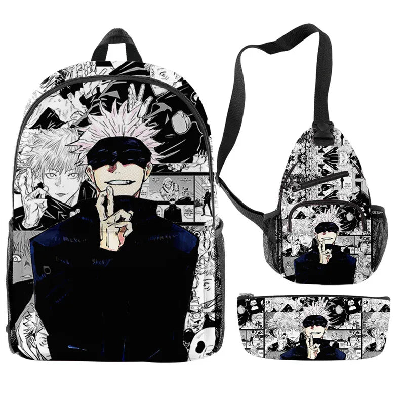 Anime Backpack Set | Stylish Accessories for Students