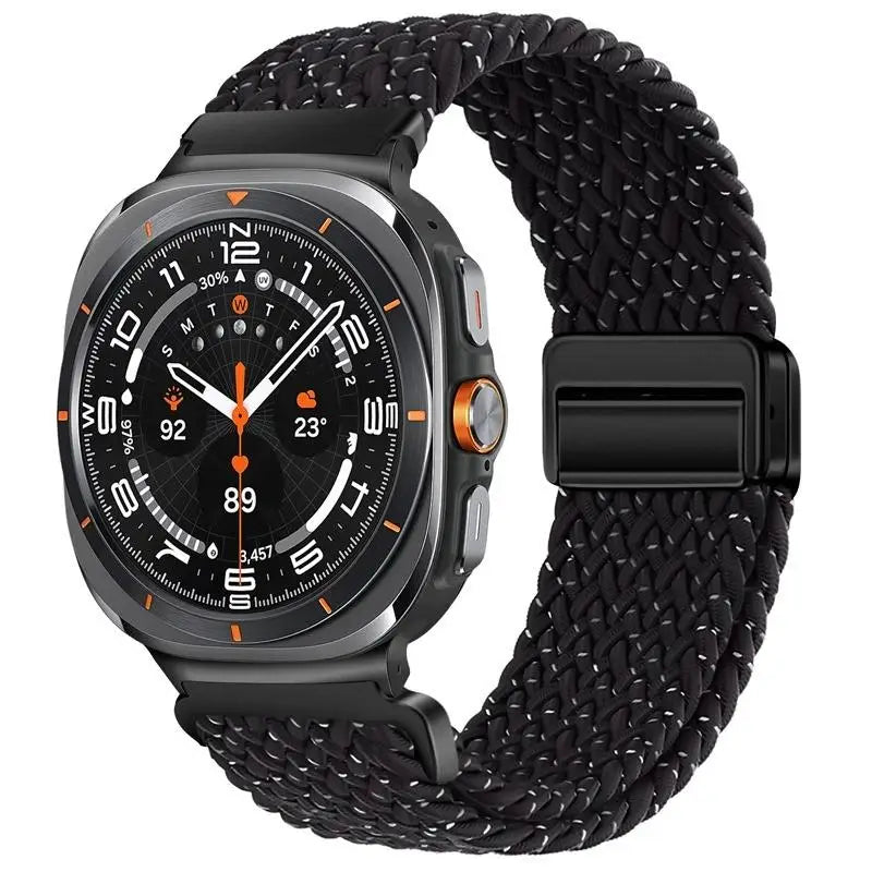Nylon Braided Loop Strap | Magnetic Sport Bracelet for Watches