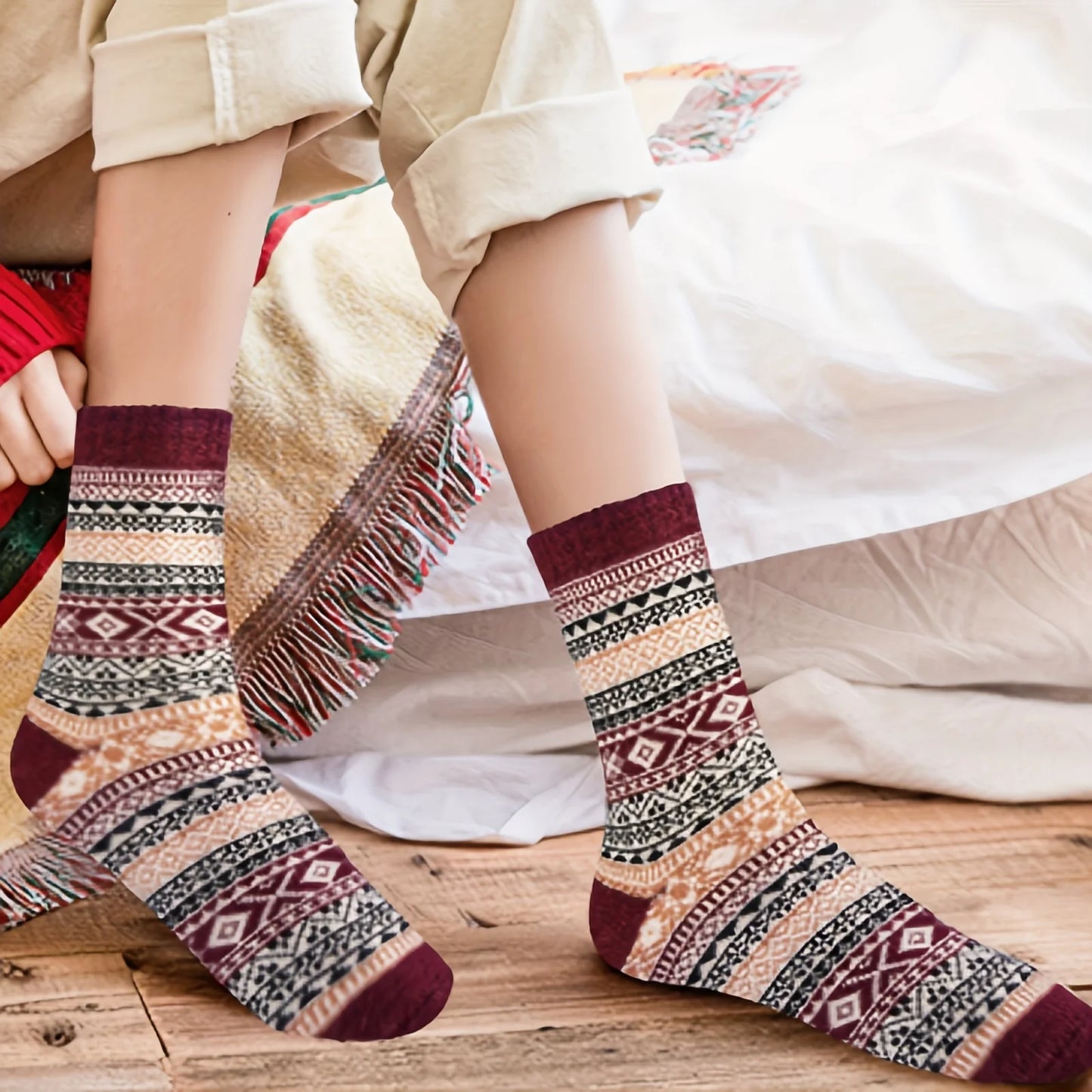 Warm Women's Wool Socks | Ultra Thick Cozy Comfort for All Seasons