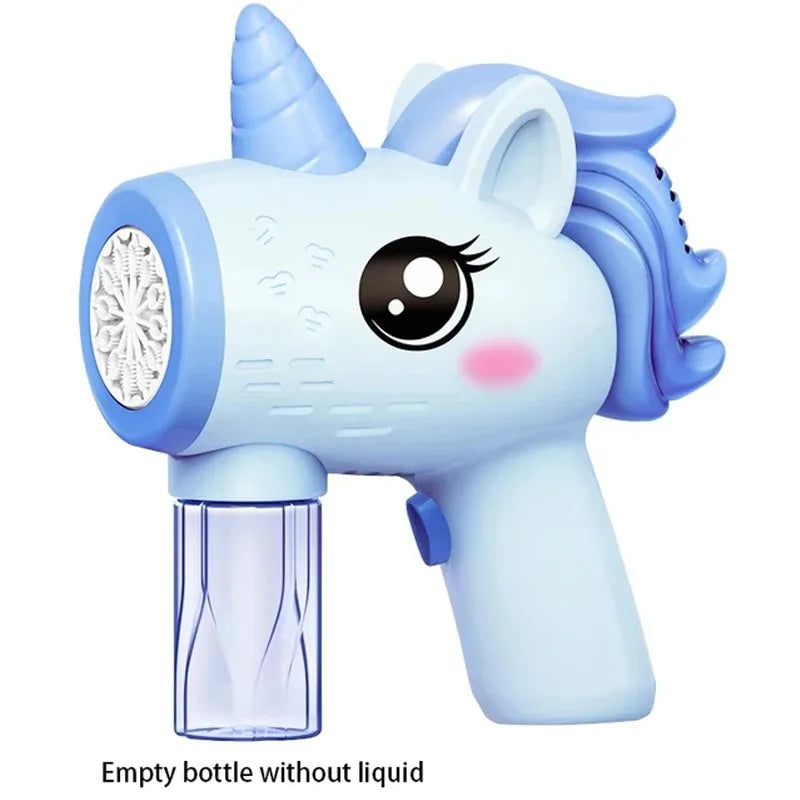 Unicorn Electric Bubble Gun | Automatic Soap Blower for Kids