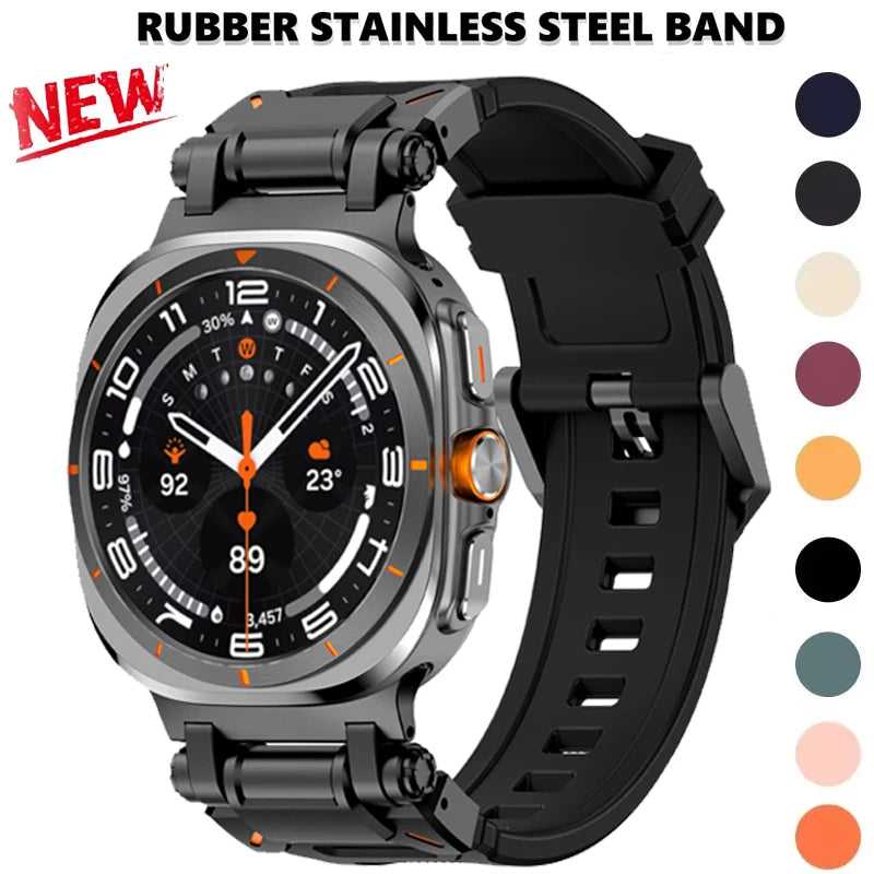 Luxury Rubber Strap for Galaxy Watches | Sporty & Comfortable Band
