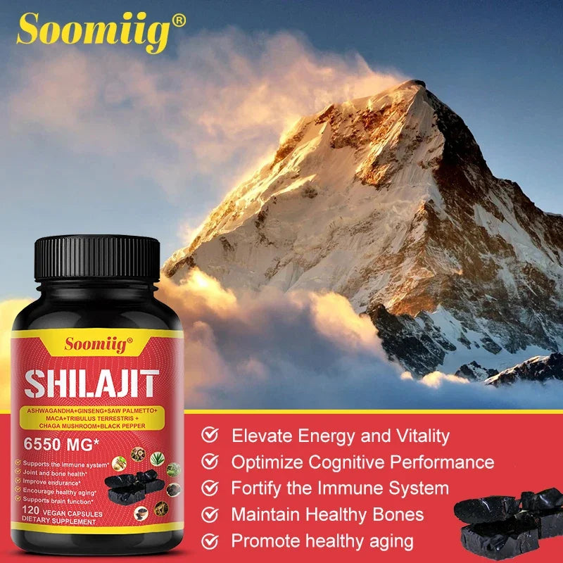 Pure Himalayan Shilajit Capsules | Support Healthy Aging & Recovery