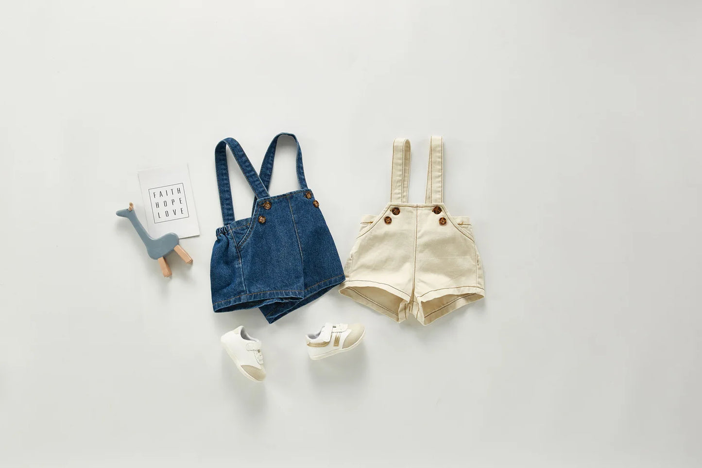 Unisex Baby Denim Romper | Comfortable & Versatile Toddler Outfit