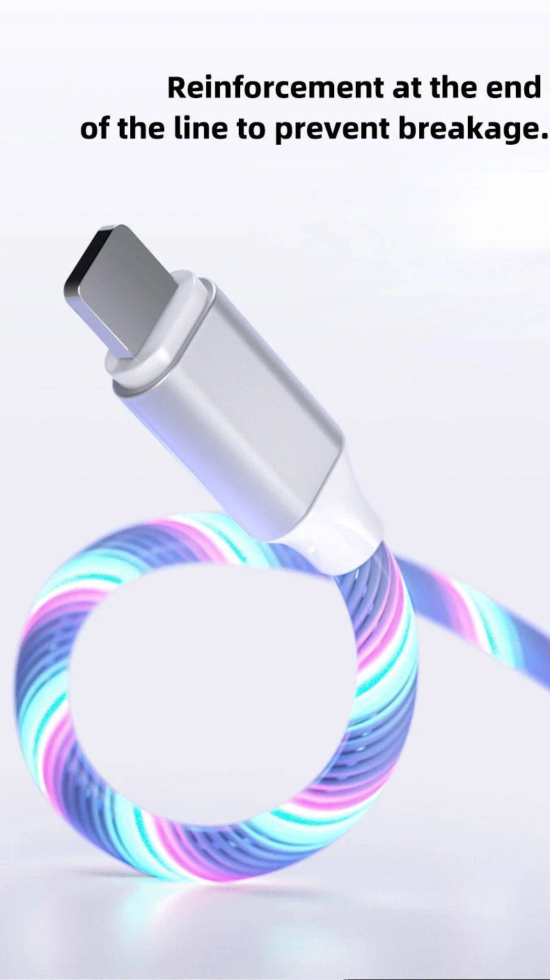 Glowing LED Light USB-C 3IN1 Fast Charging Cable | Universal Phone Charger