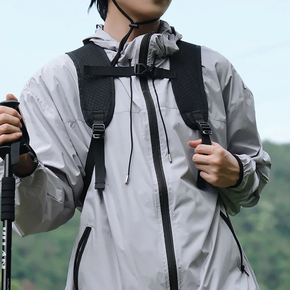 Outdoor Mini Backpack Mountain Pattern Lightweight Adjustable Strap Daypack for Hiking Travel Camping Daily Outdoor Trip