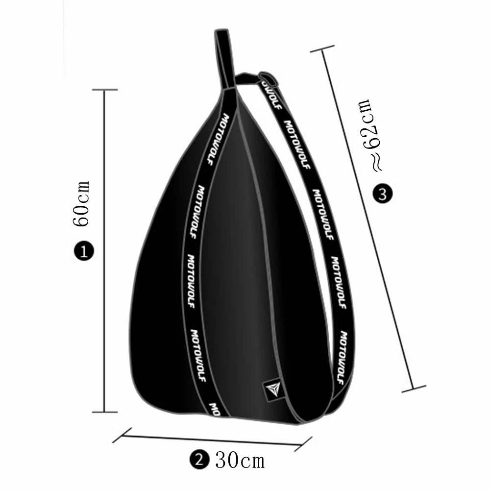 Water-Repellent Motorcycle Helmet Backpack for Cycling and Travel