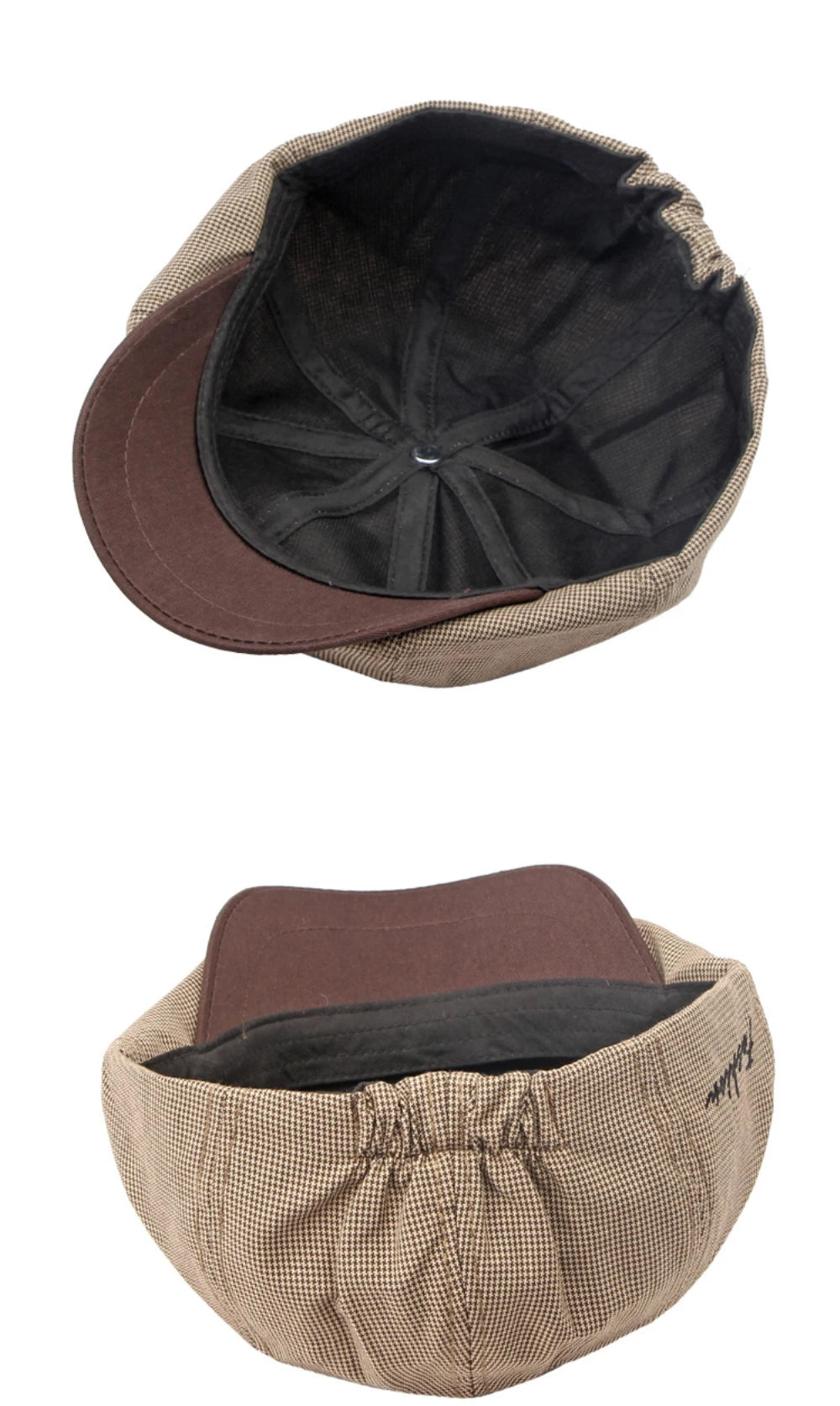 Unisex Plaid Beret Caps for Spring & Summer | Fashionable Flat Hats