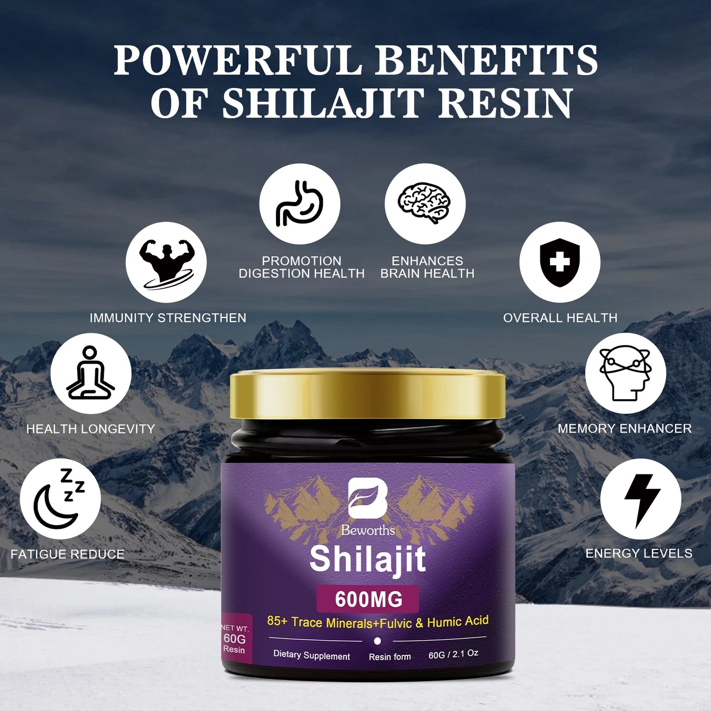 Pure Himalayan Shilajit Resin | Energy-Boosting Mineral Supplement