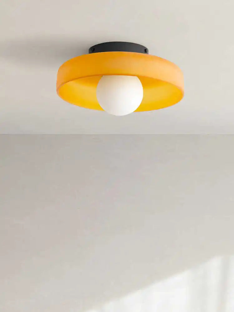 Multi-Colored Glass Ceiling Light | Modern Vintage Lighting Fixture