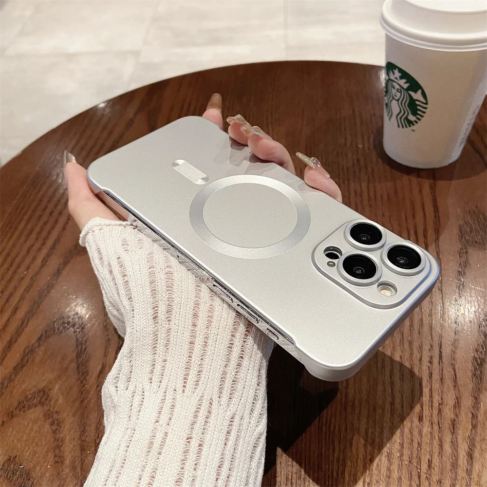 Magnetic Wireless Charging Case for iPhone | Ultra-Thin Matte Cover