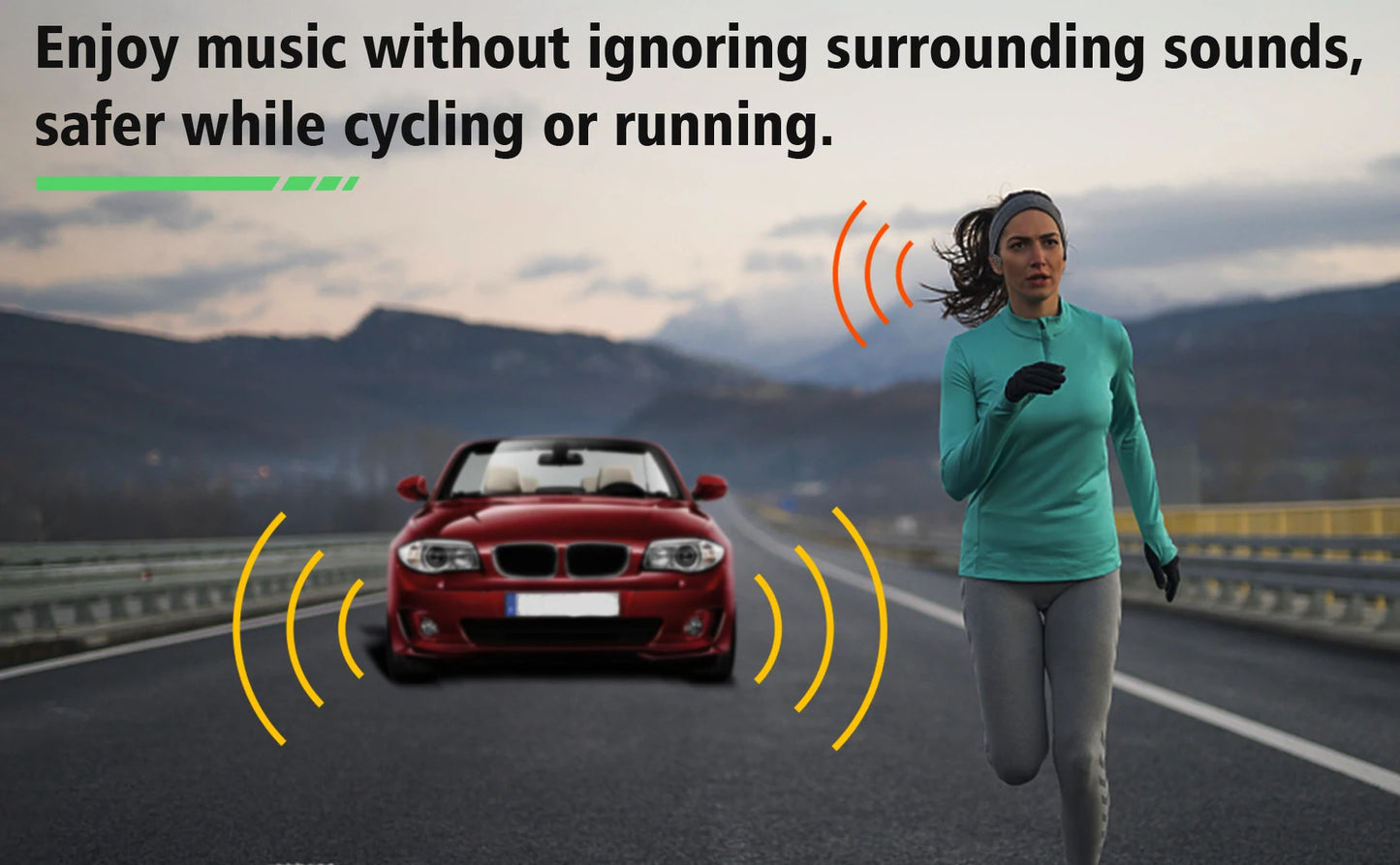 Wireless Bluetooth Bone Conduction Headphones | Open Ear Earbuds