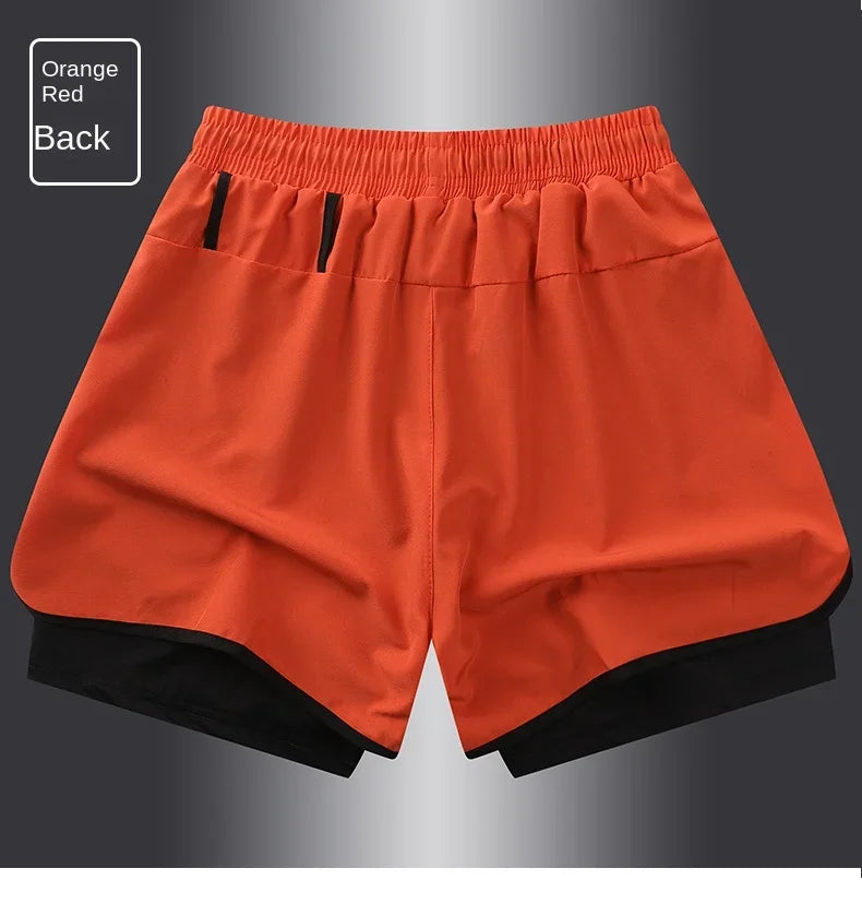 Men's & Women's Anti-Glare Double Layer Sports Shorts | Summer Style