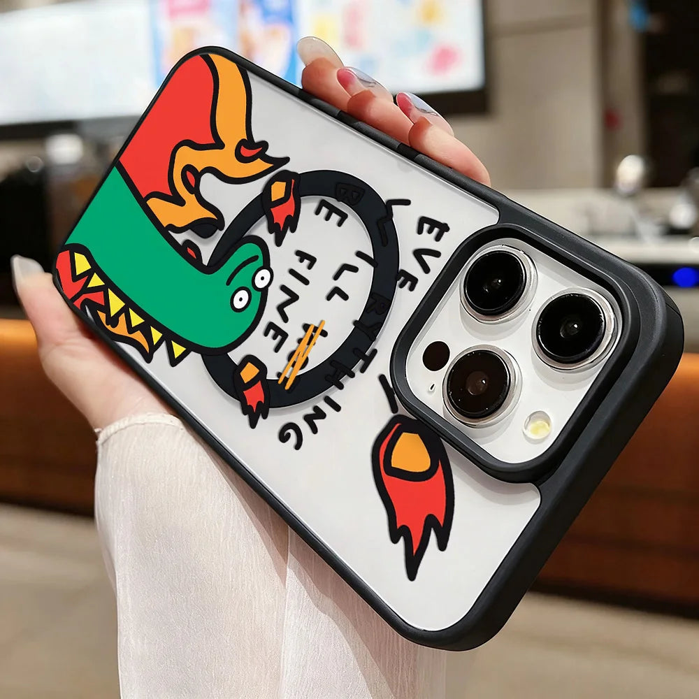Luxury Magnetic Shockproof Phone Case | Stylish Acrylic Cover