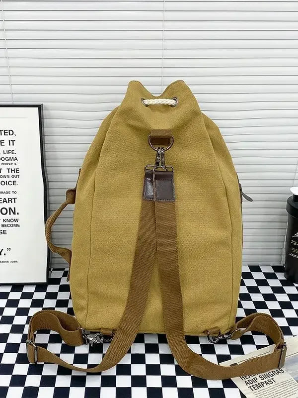 Retro Canvas Backpack Shoulder Bag | Stylish & Functional Gear