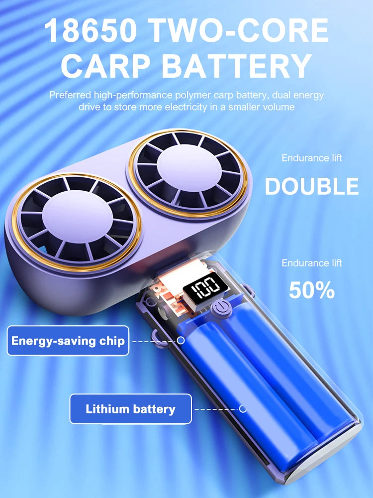 Portable Handheld Turbo Fan | 3 Speed Battery Operated Mini Fan