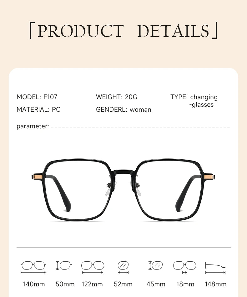 Elegant Photochromic Anti-Blue Light Glasses for Every Occasion