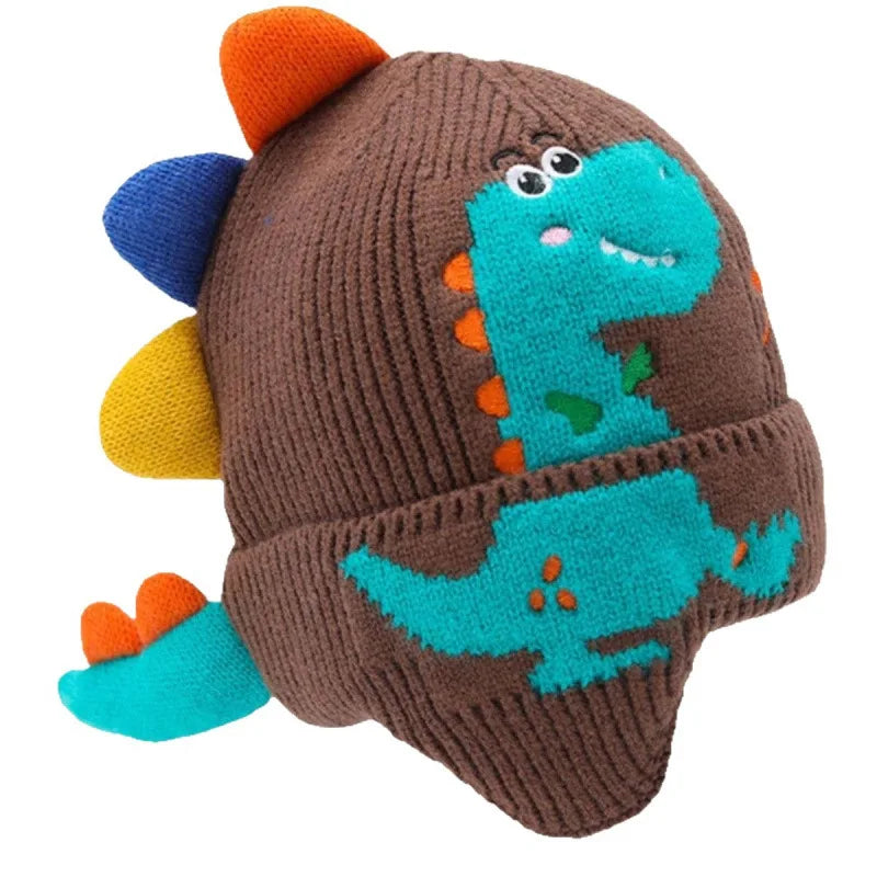 Winter Dinosaur Earflap Hat | Cute Thermal Cap for Kids