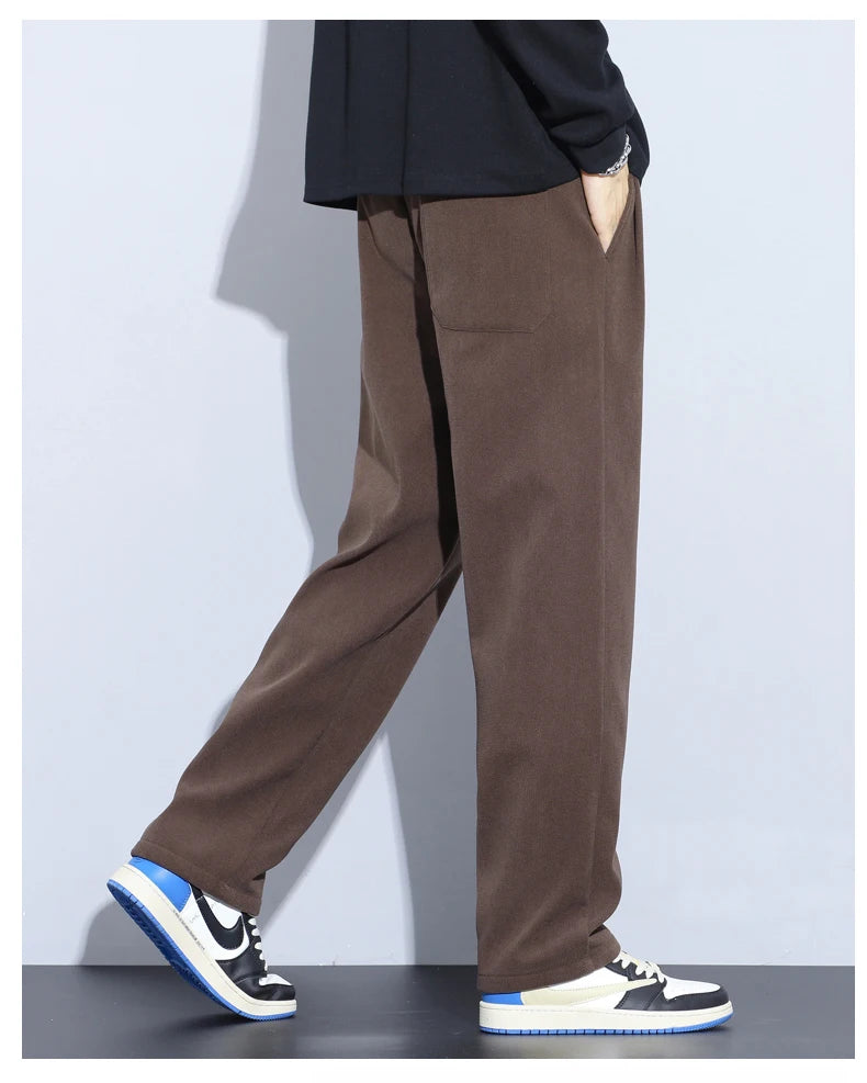 Men’s Thermal Fleece Pants | Cozy Wide-Leg Winter Sweatpants