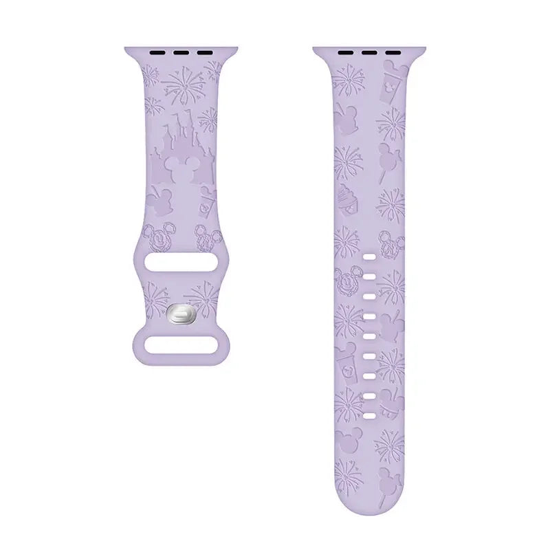Fun Cartoon Curved Silicone Strap for Smartwatches | Comfortable Fit