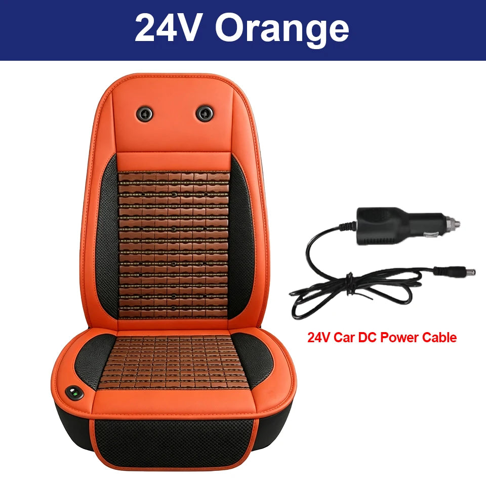 Summer Car Cooling Seat Cover with Fans | Universal Ventilation Cushion