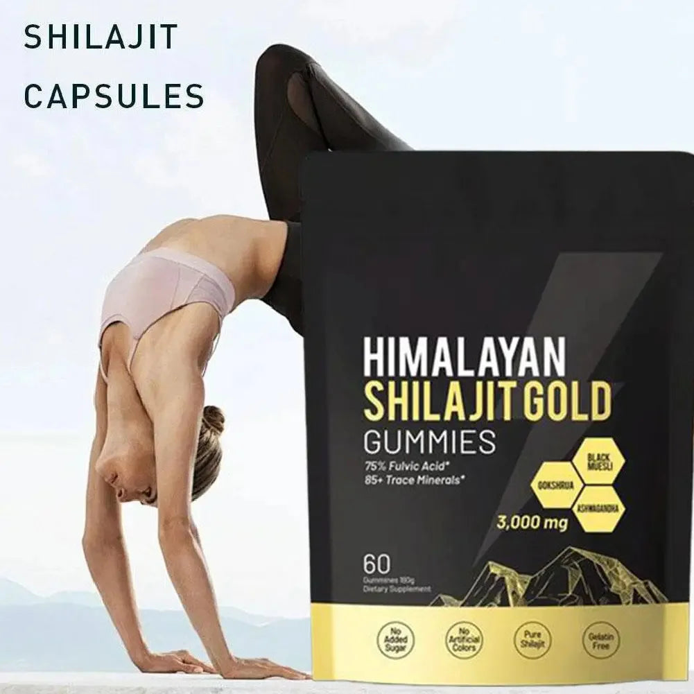 60pcs Himalayan Shilajit Gold Gummies | Boost Immunity & Strength