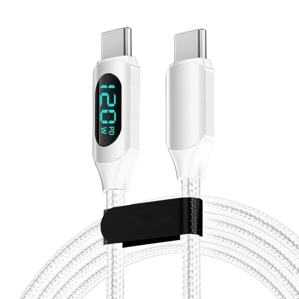 120W Super Fast Type C Charging Cable | High-Speed Data Cord