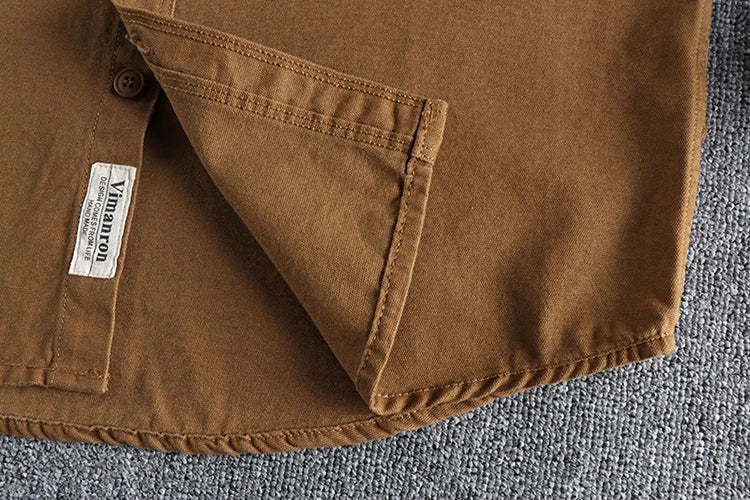 Men's Casual Woven Cotton Long Sleeve Shirt | Stylish & Comfortable