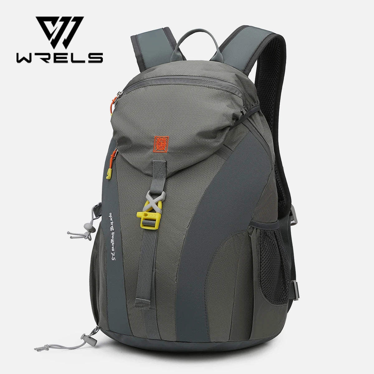 WRELS Outdoor Mountaineering Backpack Large Capacity Sports Backpack Waterproof Folding Schoolbag Ultra-light Cycling Traveling