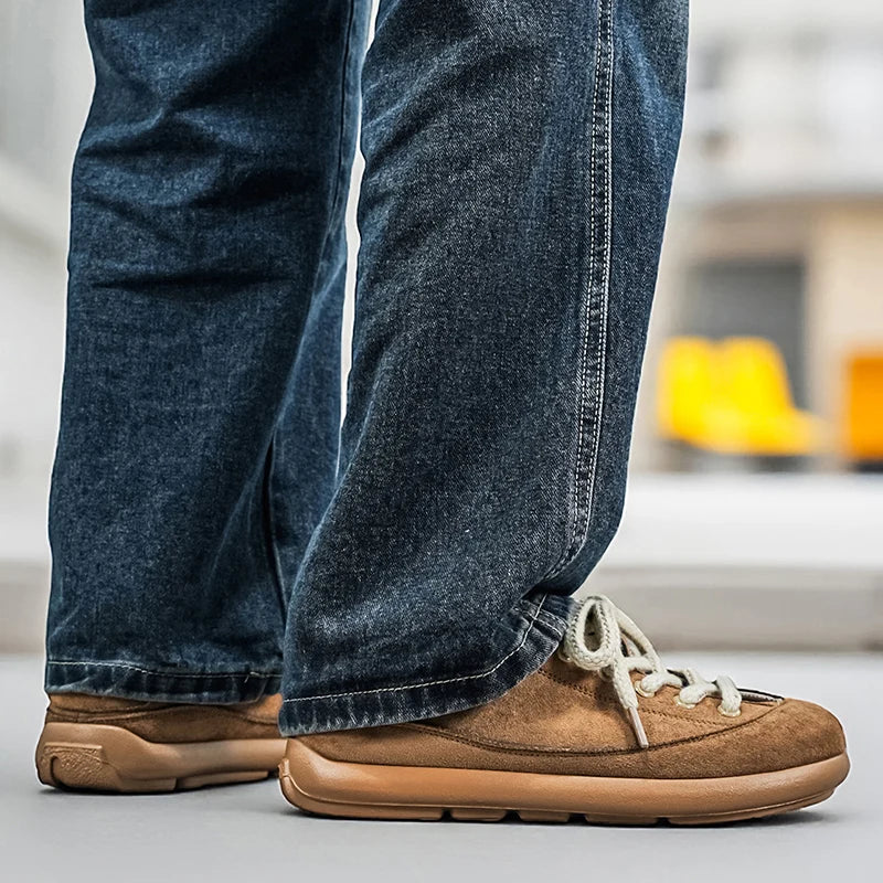 Thick Sole Breathable Anti Slip Sneakers | Stylish Men's Casual Shoes