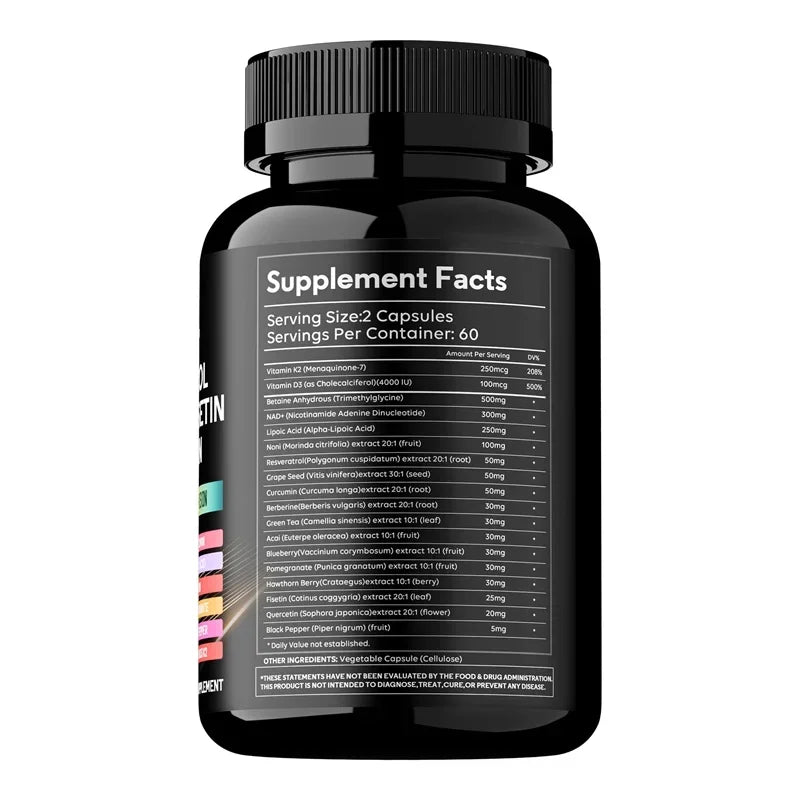NAD Resveratrol Berberine Capsules | Supports Healthy Aging & Endurance