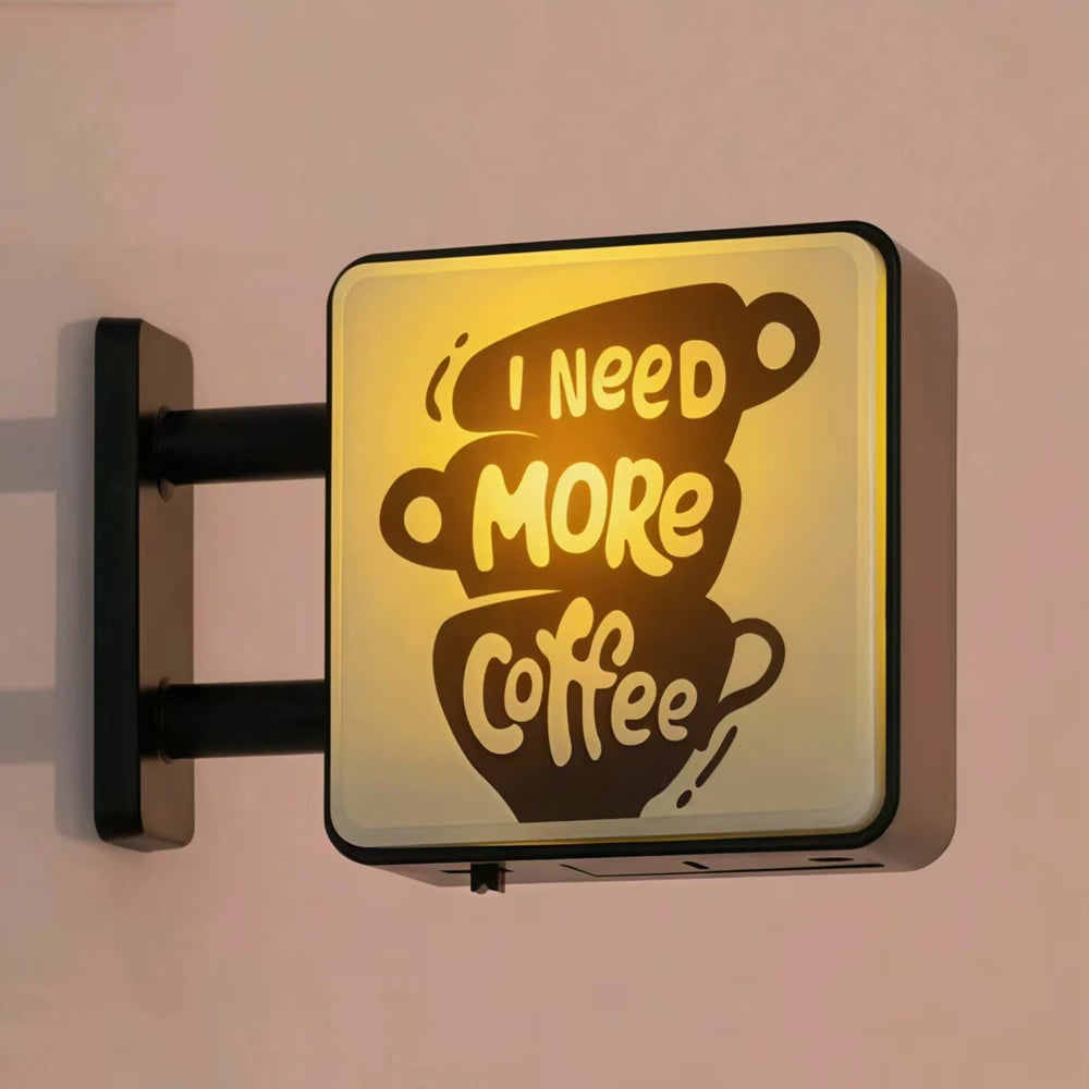 Retro Coffee Corner Refrigerator Magnet | Glowing Home Decor