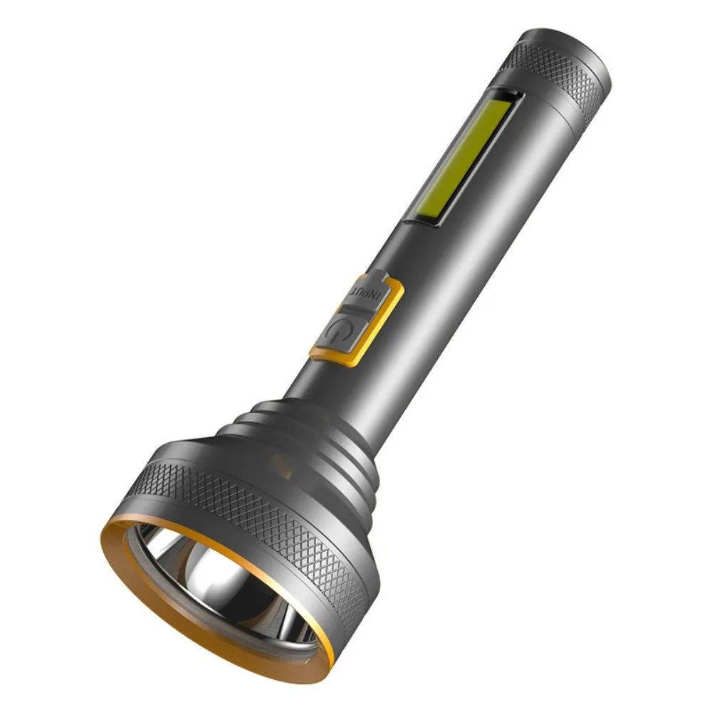Compact USB Rechargeable Aluminum LED Flashlight for Emergencies